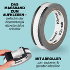 Mit Abroller zum sauberen Abreißen.